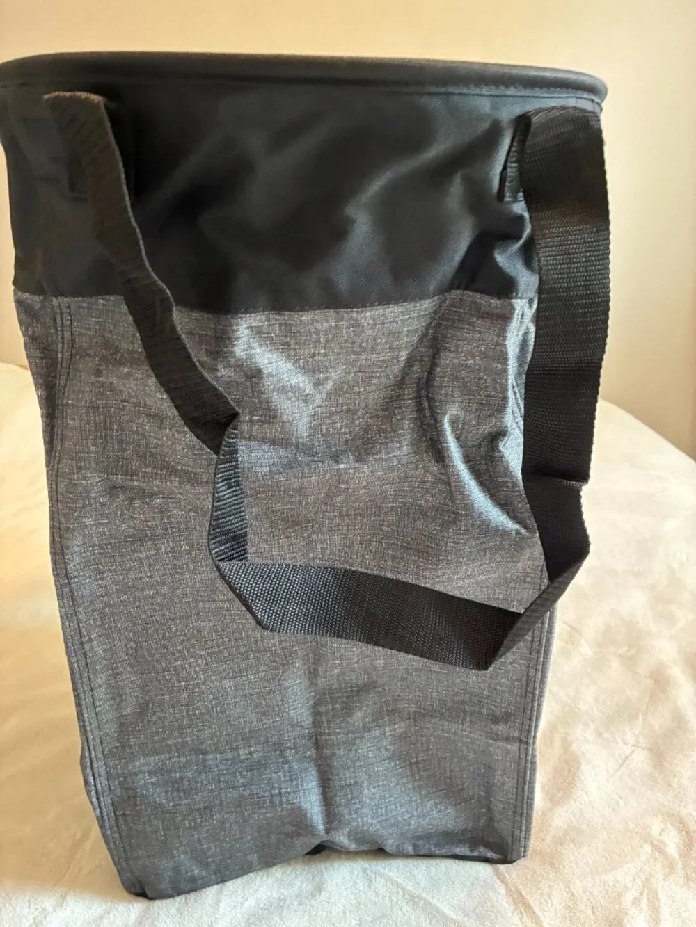 NWT Thirty-One Stand Tall Bin Gray Foldable Storage Organizer Hamper w/ Support